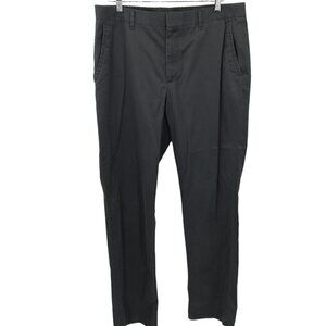 Bonobos Straight Leg Friday Gray Shiny Chino Pants Size 35 x 34 Cotton Soft